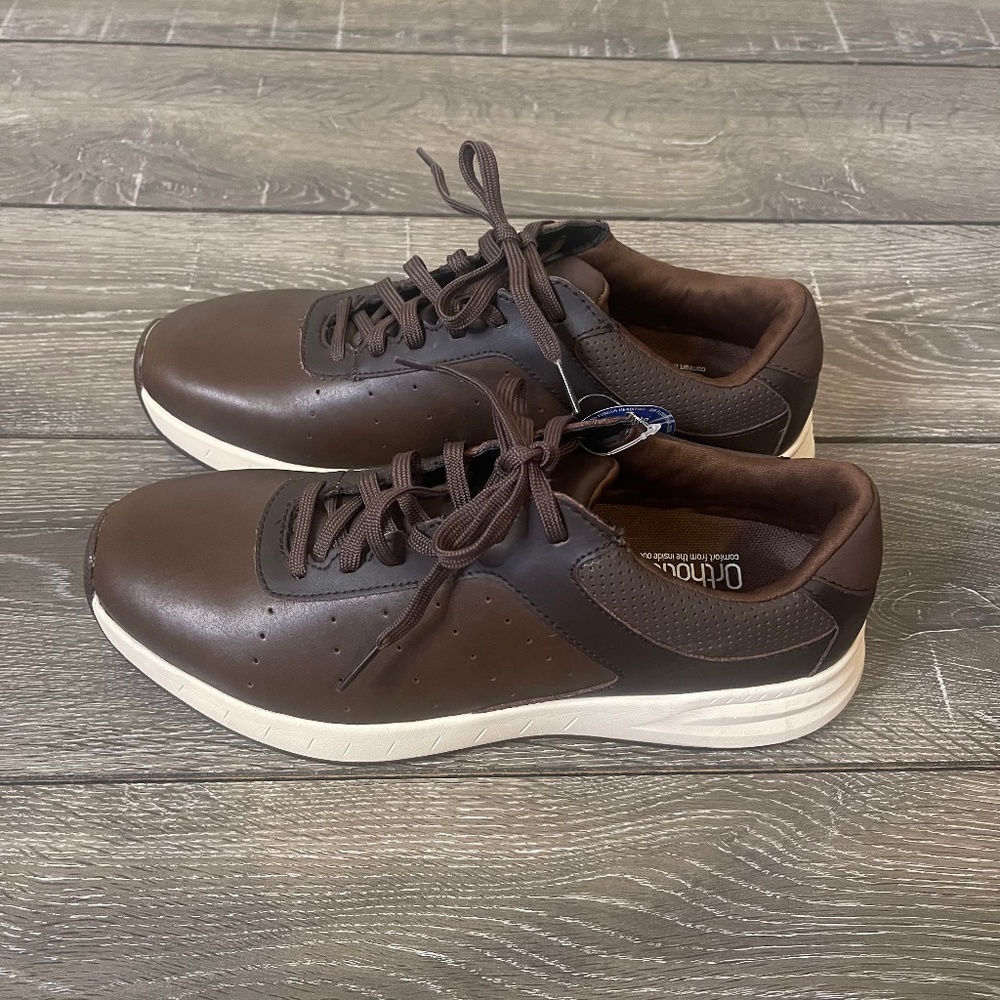 NEW Walter Hagen Ortholite Brown Leather Golf Shoes Men’s Size 9.5 NWT